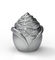 Tampa de vidro liga de zinco floral da garrafa de perfume ISO9001