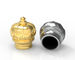 A coroa nova do tampão de garrafa do perfume do projeto da cor do ouro dá forma ao material de Zamak