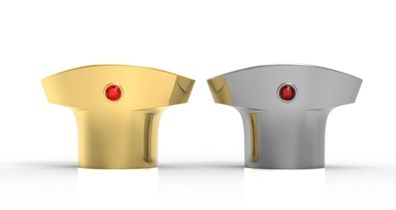 Caps de perfume Zamak de luxo em forma de T para garrafas de vidro de perfume FEA 15