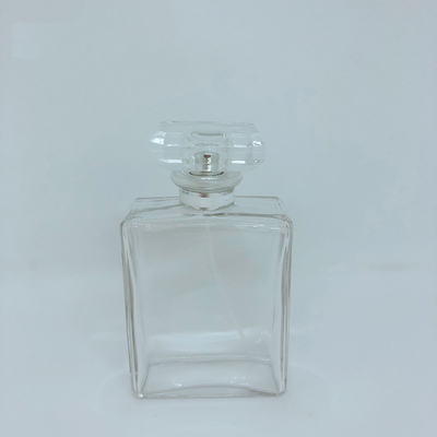 100ml a garrafa de vidro da garrafa do perfume do no. 5, garrafa vazia, bocal da baioneta, imprensa quadrada, cosméticos engarrafa