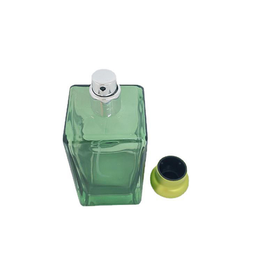 garrafa de perfume 100ml criativa com a garrafa de vidro do tampão do zamac, baioneta, pulverizador, garrafa vazia, empacotamento dos cosméticos