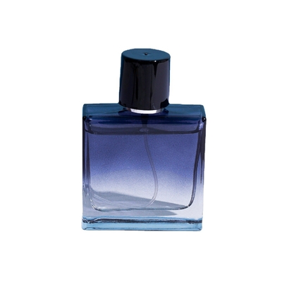 garrafa de vidro da garrafa do perfume 50ml com o tampão plástico do ímã do zamak, tipo pulverizador da imprensa, garrafa secundária, garrafa cosmética vazia
