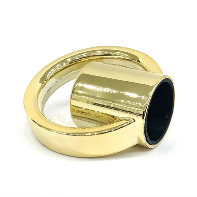 Tampão de garrafa liga de zinco criativo de Ring Shape Metal Zamac Perfume do ouro