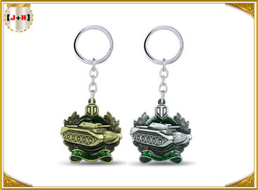 Morre o revestimento de bronze da pera da porta-chaves do metal do vintage da carcaça 3D para a promoção com logotipo do laser