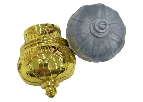 Capa de garrafas de perfume Zamak de alta qualidade coroa de ouro tampas personalizadas