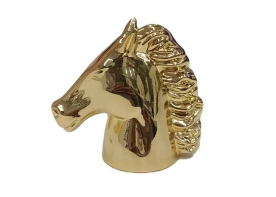 Capas de perfume Zamak em forma de cavalo, de liga de zinco, tampas de garrafas de perfume requintadas