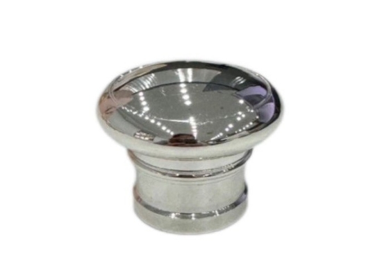 Logotipo de prata personalizado Caps de garrafas de perfume Zamak tapa para embalagem de alta qualidade