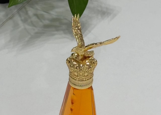 Caps de perfume Zamak em forma de águia de metal Caps de frasco de perfume de vidro de liga de zinco