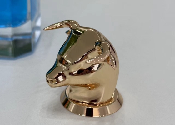 Capas de garrafas de perfume em forma de touro de liga de zinco para combinar com garrafas de perfume