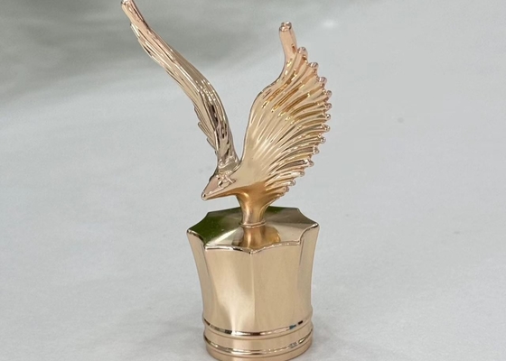 Exquisitas Capas de Perfumes Zamak em Forma de Águia Capas de Botellas de Perfumes em Ouro e Prata