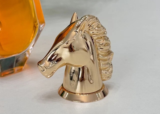 Capuz de perfume em metal em forma de cavalo Zamak Capuz de perfume com liga de zinco de alta qualidade