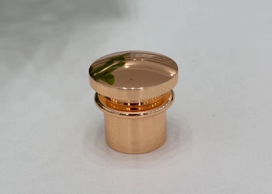Capa de perfume de metal Zamak em forma de T brilhante Capa de perfume com cor personalizada