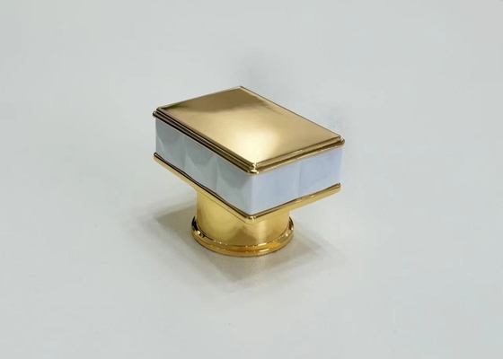 Capas de garrafas de perfume de liga de zinco de design personalizado para produtos de cuidados com a pele