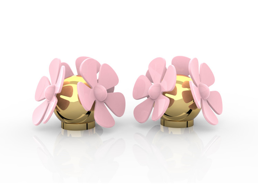 Logotipo personalizado em forma de flor Zamak Caps de perfume de liga de zinco Caps de perfume