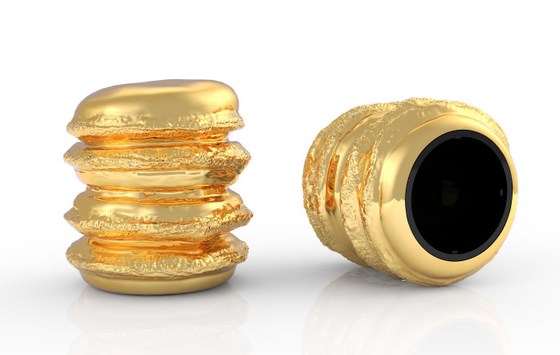 Preminum Hamburger em forma de Zamak Caps Perfumes Zinc Alloy Cutsomized Perfume Set