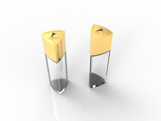 Capuz de perfume de metal de zinco de ouro personalizável para melhorar a apresentação da fragrância