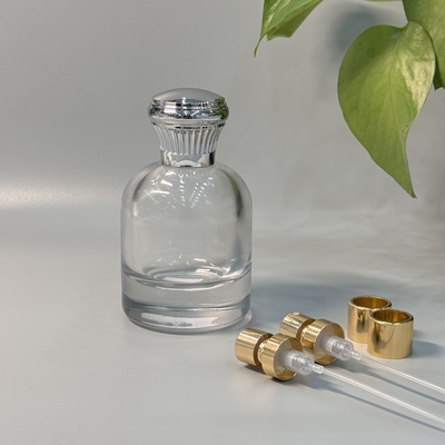 Capuzes de Perfumes Zamak de Cor Prateada Personalizados para sua Embalagem de Perfumes Personalizada