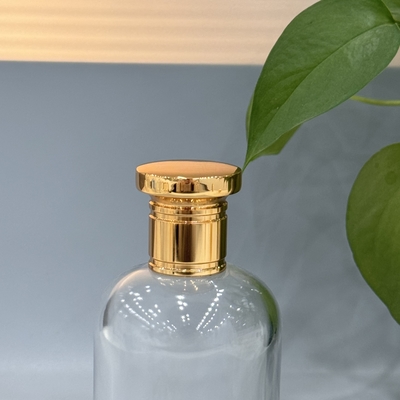 Eco-friendly Zamak Caps Perfume Dimensões e logotipo personalizáveis Melhorar a apresentação da fragrância Sem taxa de molde Ligação de zinco de alta qualidade