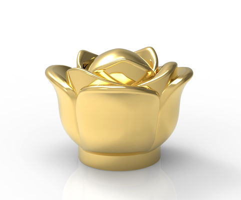 Logotipo personalizado em forma de flor Premium Glossy Cap Quadrado Cap Perfume Cap para Fea 15