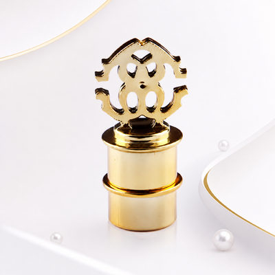 Tampa de perfume Zamak personalizável com vedação hermética e diâmetro interno de 15 mm para frascos de perfume de luxo