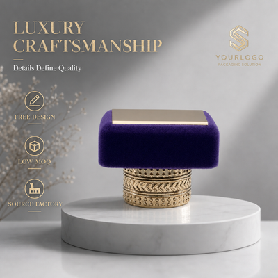 Púrpura Velvet Quadrado Top em relevo flecha ponto ouro liga de zinco Cap Perfume Custom Logotipo Metal Fragrância Modelo tapa Para luxo Designer vidro vazio Perfume embalagem cosmética