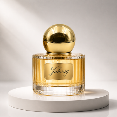 Tampa de Perfume Esfera Dourada Brilhante Zamac | Tampa de Garrafa de Fragrância de Metal Bola Redonda com Logotipo Personalizado