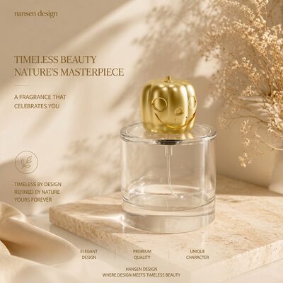 Novidade Halloween Pumpkin Style Zamac Perfume Cap 3D Jack-o'-lantern Smiley Face Rebocado FEA15 Boca Alumínio de Zinco Capela de Perfume Ouro Electroplating Custom Logo Source Factory