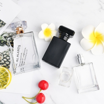 quadrado 100ml da garrafa de vidro do perfume 1oz para o líquido do cigarro E de E
