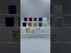 Capas de perfume de metal de alumínio em forma de cilindro para garrafas de 15 garrafas