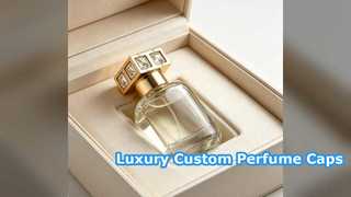 Tampas luxuosas de perfume com diamante banhado a ouro para marcas premium
