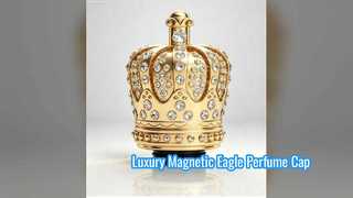 Boné de perfume magnético de asa de águia de luxo banhado a ouro