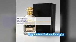 Tampas luxuosas de perfume Gold Crown para marcas de fragrâncias premium